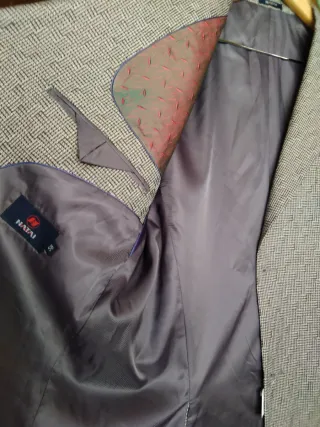 Americana Lana XL Gris NUEVA ESTRENAR