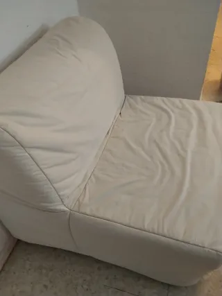 Sofá Cama Beige Tela