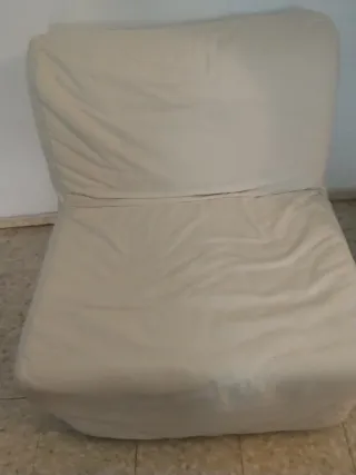 Sofá Cama Beige Tela