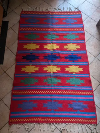 Tappeto Kilim Multicolor arredamento etnico-boho
