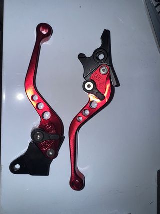 Manetas Freno Moto Universales Rojas