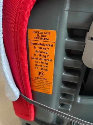 Sillita coche Britax Römer Evolva 1-2-3 SL