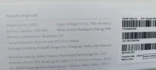 Reloj Amazfit verge lite