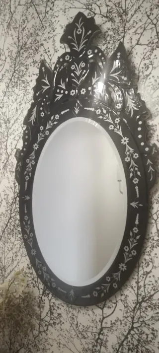 Conjunto recibidor consola y espejo