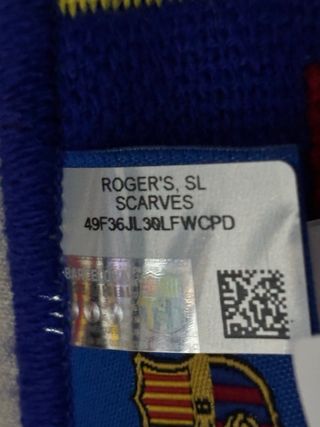 Bufanda Oficial FC Barcelona - (Blaugrana/Senyera)