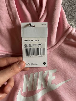 Sudadera Niña Nike Rosa con Capucha Talla pequeña