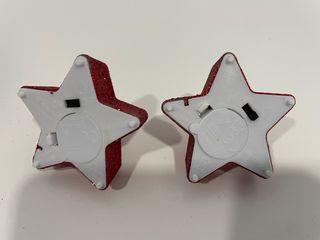 Lote de 2 velas LED decorativas de estrella