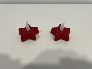 Lote de 2 velas LED decorativas de estrella