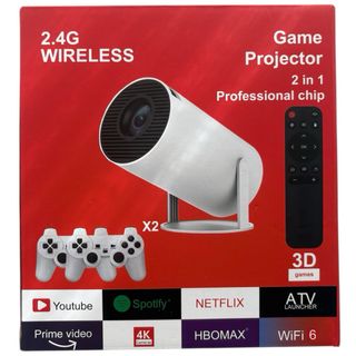 Proyector Gaming 4K WiFi 6 2.4G Wireless