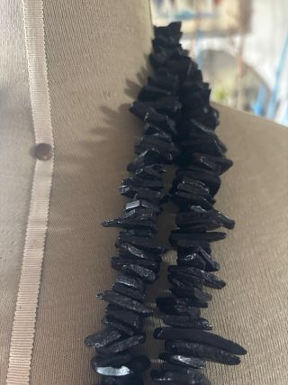 Collana tormalina nera vintage