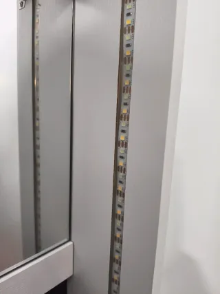 Espejo Joyero blanco con luz led interior