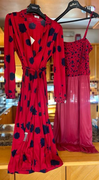 Abito in lana con cintura