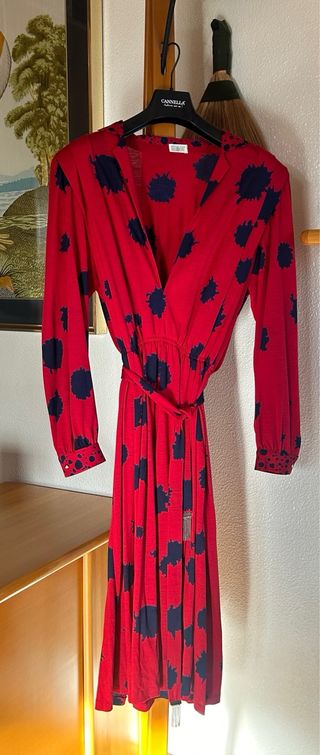 Abito in lana con cintura