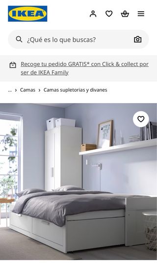 Cama individual extensible 200x80cm