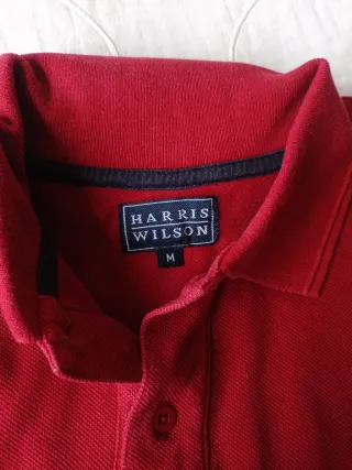 Polo Harris Wilson Rojo manga larga Talla M
