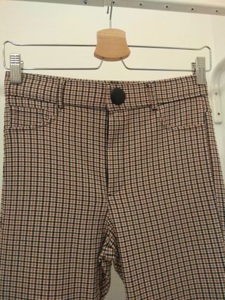 Pantalones Zara pata de gallo elásticos