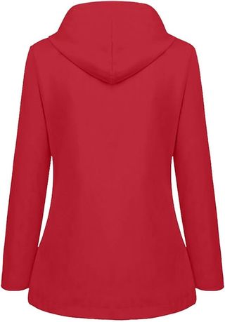 Chubasquero niño niña, rojo, impermeable, ligero