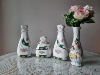 Figuras porcelana decorativas flores