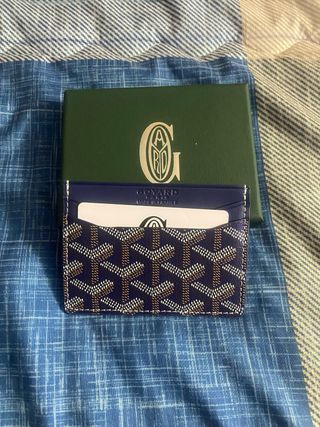 Portacarte Goyard Blu