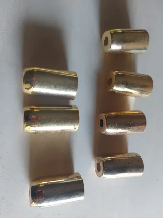 Set accessori lampade oro metallo