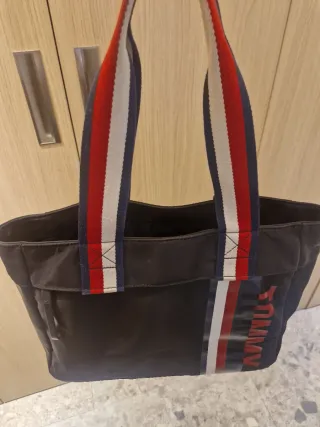 Bolso Tote Tommy Hilfiger Negro Multicolor