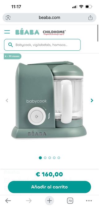 Babycook Solo Beaba Rojo