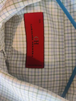 Camisa Carolina Herrera Cuadros Azul/Blanco/ verde