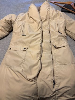 Plumas largo reversible Zara Beige