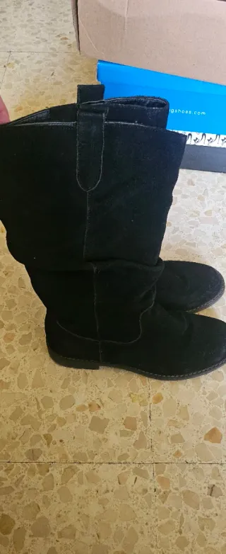 Botas de ante negras