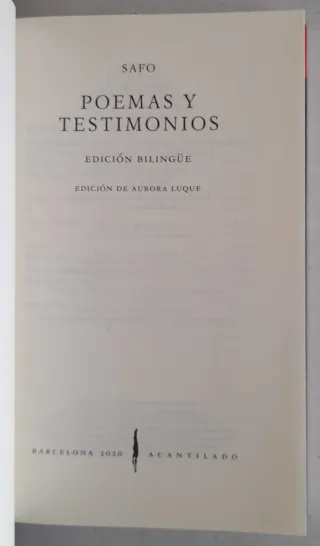 Poemas y testimonios