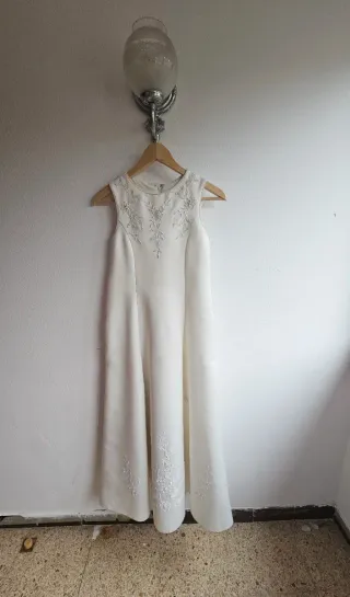 Vestido niña blanco 118 cm