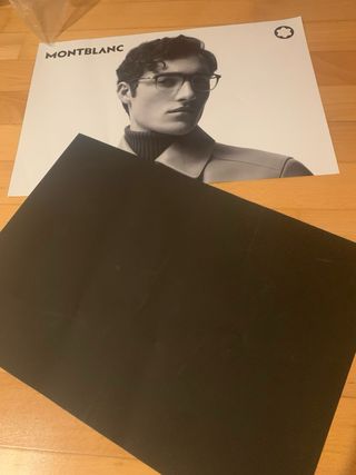 Publicidad Gafas Montblanc Negras