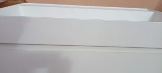 Mueble de lavabo Sklum blanco.