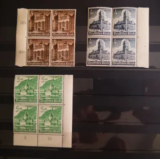 Bloques Sellos Alemania III Reich X4