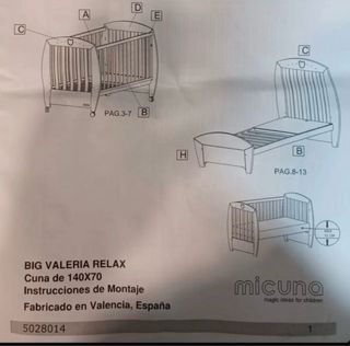 Cuna bebé Valeria MiCuna