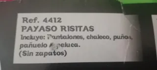 Disfraz Payaso Risitas Adulto Talla L