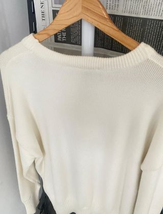 Jersey Ami Paris Corazón Rojo Beige