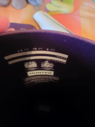 Botas de agua Hunter moradas