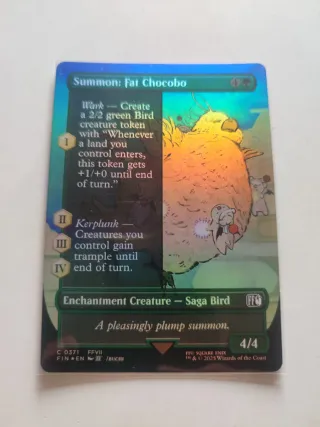 Magic The Gathering Carta Fat Chocobo Foil