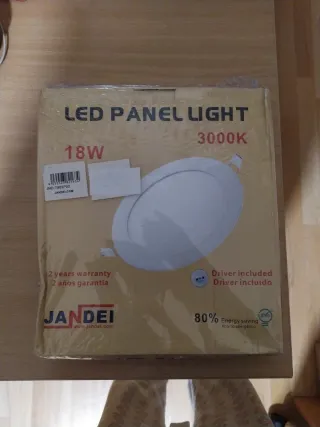 2x Panel LED JANDEI 18W 3000K