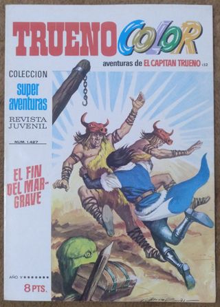 9 TEBEOS DE TRUENO COLOR PRIMERA EPOCA DE 1.972.