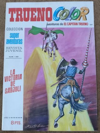 9 TEBEOS DE TRUENO COLOR PRIMERA EPOCA DE 1.972.
