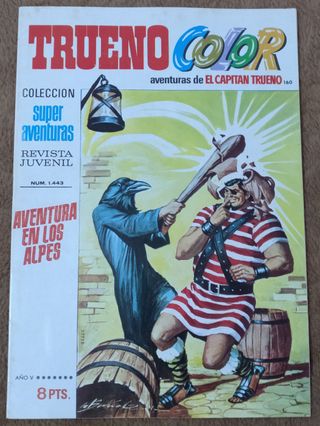 9 TEBEOS DE TRUENO COLOR PRIMERA EPOCA DE 1.972.