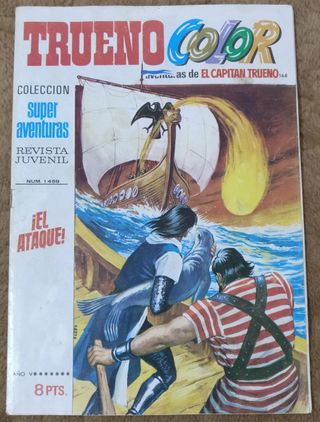 9 TEBEOS DE TRUENO COLOR PRIMERA EPOCA DE 1.972.