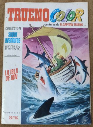 9 TEBEOS DE TRUENO COLOR PRIMERA EPOCA DE 1.972.