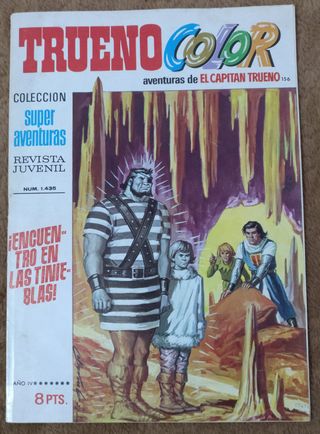 9 TEBEOS DE TRUENO COLOR PRIMERA EPOCA DE 1.972.