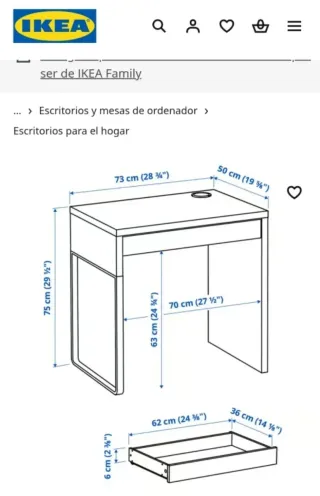 Escritorio Blanco Ikea