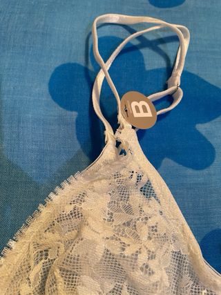 Conjunto lencería encaje blanco 85B