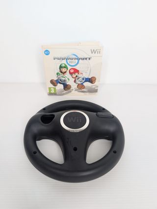Mario Kart Wii + Volante Wii Nero Originale