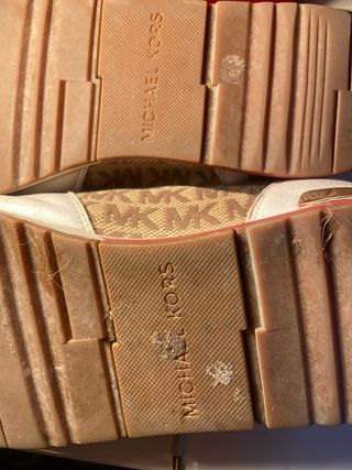 Zapatillas Michael Kors Marrón/Blanco y granate